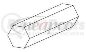 Neapco 72-0888 Power Take Off (PTO) Solid Shaft Power Take Off Solid Shaft - Hexagonal