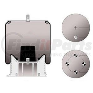 S-20127 by HENDRICKSON - Suspension Air Spring Kit - Rolling Lobe, 3/4 inch-16 Outside Thread, 1/4 inch-18 Inside Thread