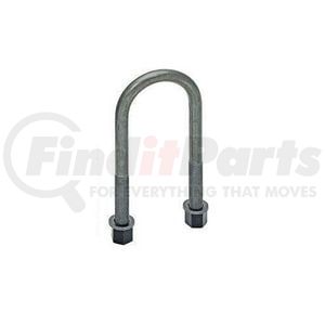 361-254 by DAYTON PARTS - Leaf Spring Axle U-Bolt Kit - Round, 8-Bolt Grade, Gray, Standard