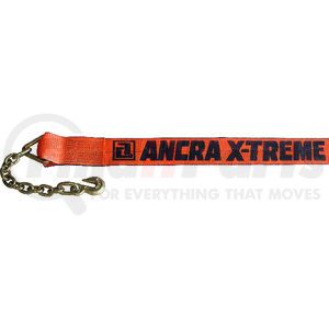 10634-91 by ANCRA - Winch Strap - 4 in. x 33 in., Fixed End, Polyester, with Chain Anchor and Buckle