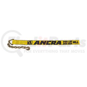 41660-14-30 by ANCRA - Winch Strap - 3 in. x 360 in., Polyester, with Chain Anchor