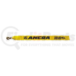 43795-14-30 by ANCRA - Winch Strap - 4 in. x 324 in., Polyester, with Grab Hook