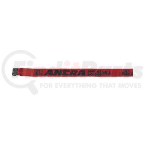 43795-60-30 by ANCRA - Winch Strap - 4 in. x 360 in., Red, Polyester, with Flat Hook
