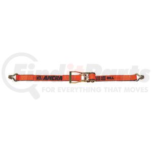 45982-95-30 by ANCRA - Ratchet Tie Down Strap - 2 in. x 360 in., Orange, with J-Hooks & Long/Wide Handle
