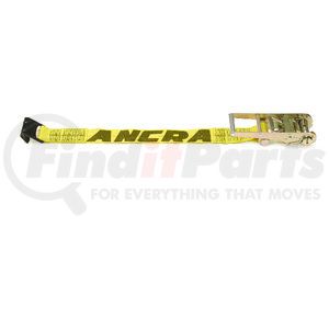 49347-13 by ANCRA - Winch Strap - 3 in. x 18 in., Fixed End Strap, Polyester, with Flat Hook and Buckle