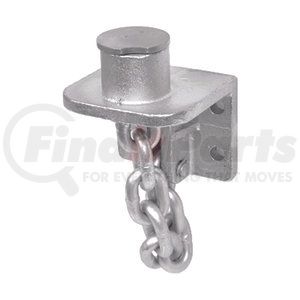 49583-10 by ANCRA - Trailer Hitch Safety Chain Tie Down - Plated, Bolt-On