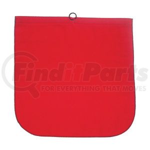 49893-11 by ANCRA - Safety Flag - 18 in. x 18 in., Red Cotton, with Steel Wire Rod & Loop
