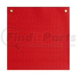 49893-12 by ANCRA - Safety Flag - 18 in. x 18 in., Red Mesh, with Grommets