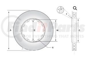 350.047.01 by PERFORMANCE FRICTION - Disc Brake Rotor