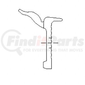 18-27780-000 by FREIGHTLINER - Door Wiper Blade - Left Side, Rubber, Black, 20.63 in. x 0.76 in.