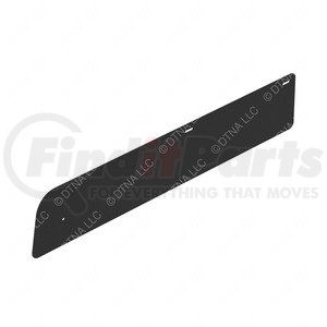 18-63682-000 by FREIGHTLINER - Side Skirt - Left Side, Polyethylene, Black, 43.93 in. x 7.87 in., 0.13 in. THK