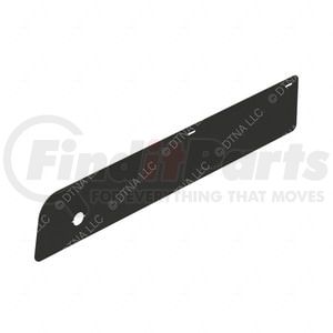 18-63682-002 by FREIGHTLINER - Side Skirt - Left Side, Polyethylene, Black, 43.93 in. x 7.87 in., 0.13 in. THK