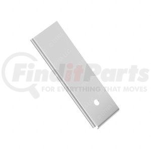 18-64007-001 by FREIGHTLINER - Side Skirt - Right Side, Stainless Steel, 5.62 in. x 1.88 in., 0.04 in. THK