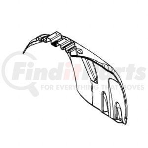 Freightliner 22-46858-004 Fender Fender - fits 1998-2005 Freightliner C120 Century, Inner, Left Side