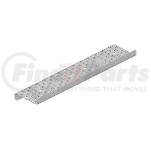 22-52438-030 by FREIGHTLINER - Sleeper Cabinet Step Tread - Stainless Steel, Polished 675 mm x 160 mm, 2.46 mm THK