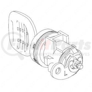 22-53187-020 by FREIGHTLINER - Door Lock Assembly - 28.25 mm Height