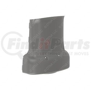 22-60555-001 by FREIGHTLINER - Steering Column Cover - Thermoplastic Olefin, Agate, 269.75 mm x 215.44 mm