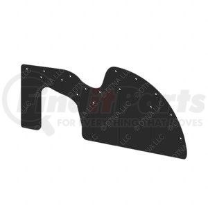 22-74088-000 by FREIGHTLINER - Quarter Panel Splash Shield - Left Side, Glass Fiber Reinforced With Rubber, 849 mm x 372 mm