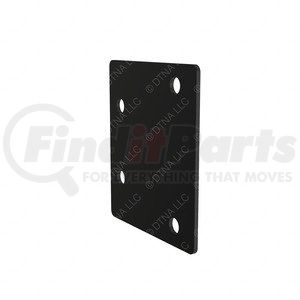 22-74430-000 by FREIGHTLINER - Cab Load Center Bracket - Right Side, Steel, Black, 125 mm x 109.98 mm, 3 mm THK