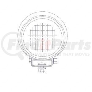 A06-18260-000 by FREIGHTLINER - Utility Light - Swivel, Back Of Cab