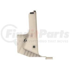A18-58875-002 by FREIGHTLINER - Body A-Pillar Trim Panel - Left Side, Thermoplastic Olefin, Parchment, 697.19 mm x 492.23 mm
