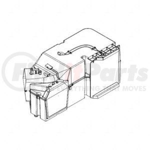 A22-46888-024 by FREIGHTLINER - Auxiliary Heater Assembly - 274.90 mm Height, 575.50 mm Length