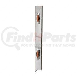 A22-64708-002 by FREIGHTLINER - Valance Panel - Left Side, Stainless Steel, 789.5 mm x 115 mm, 0.91 mm THK
