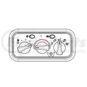 A22-73379-004 by FREIGHTLINER - Control - Heater and Air Conditioning, Panel, Rotary, Heater, Ac