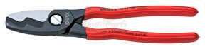 9511200 by KNIPEX - 8" Cable Cutter with  Twin Cutting Edge