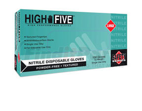 N203-L by MICROFLEX - Safety Series Nitrile Powder-Free Industrial-Grade Gloves, Blue, Large