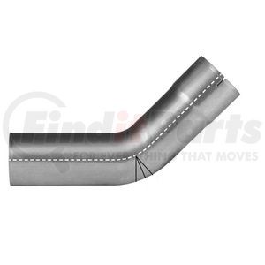 10730 by AP EXHAUST PRODUCTS - 45° Aluminized Elbow 5" Diameter ID-OD