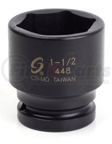 448 by SUNEX TOOLS - 3/4" Drive, Impact Socket, 1-1/2"