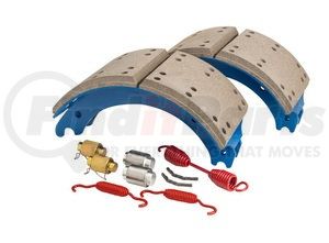GG4692DQUJ by HALDEX - Drum Brake Shoe Kit - Rear, New, 2 Brake Shoes, with Hardware, FMSI 4692