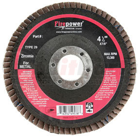 1423-3164 by FIREPOWER - zirconia flap discs
