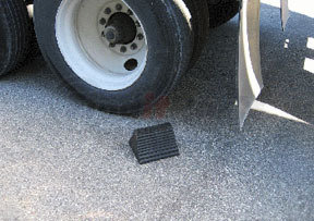 15300 by AME INTERNATIONAL - Molded Rubber Wheel Chock