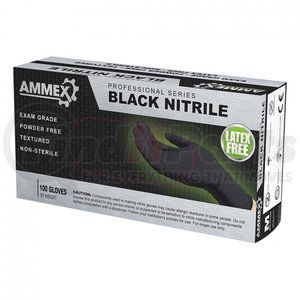 ABNPF42100 by AMMEX GLOVES - Professional Series Disposable Gloves - Small, Black Nitrile, Exam Gloves