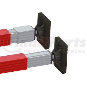 080-01002 by TRAMEC SLOAN - Cargo Bar - SL-30 Series, 84 Inch-114 Inch Articulating Feet-Red Powder Coat