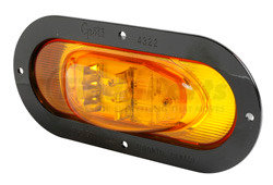 54253-3 by GROTE - SuperNova Oval LED Side Turn Marker Light - Black Theft-Resistant Flange, Male Pin, Multi Pack