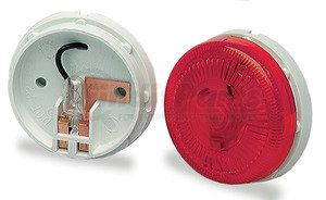 45412-3 by GROTE - 2 1/2" Surface-Mount Single-Bulb Clearance / Marker Light - Red, Multi Pack