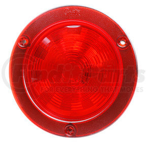 54602-3 by GROTE - SuperNova 4" NexGen LED Stop Tail Turn Light, Integrated Flange w/ Gasket, Male Pin - Red (Bulk)