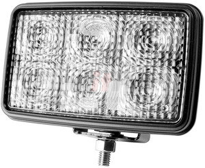 63741 by GROTE - Trilliant Mini LED White TM Work Light - 700 Lumens, Hardwired, Flood, Clear, 24V