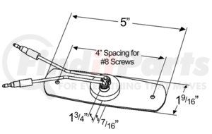 47262-3 by GROTE - SuperNova Low-Profile LED Clearance / Marker Light - w/out Bezel, Multi Pack