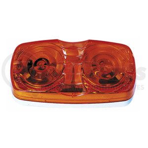 V138A by PETERSON LIGHTING - Clearance Side Marker Light - Amber, Double Bulls-Eye