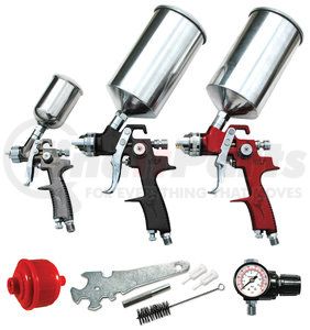 6900 by ATD TOOLS - 9 Pc. HVLP Spray Gun Set