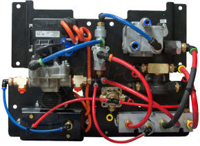 AQ994306 by HALDEX - Trailer ABS Modulator System Assembly - Dolly System Panel, 2S/1M ITCM, ABS Relay Valve, Reservoir Purge Valve, and BMS-3