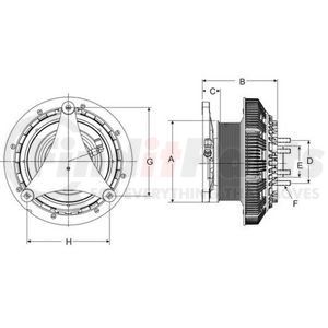 79A8180 by HORTON - Engine Cooling Fan Clutch