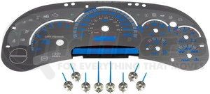 10-0100F by DORMAN - Instrument Cluster Upgrade Kit  Stainless Steel Without Transmission Temperature