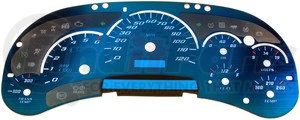 10-0107B by DORMAN - Instrument Cluster Upgrade Kit - Aqua With Transmission Temperature