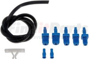 13999 by DORMAN - Master Cylinder Bleeder Kit - 22 In. Hose, Clip, And Metric Fittings