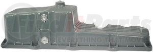 264-5097 by DORMAN - Engine Oil Pan - Fiberglass, Rear Sump, 45 "Length, 13.5" Depth, 40 qt. Capacity, with Drain Plug